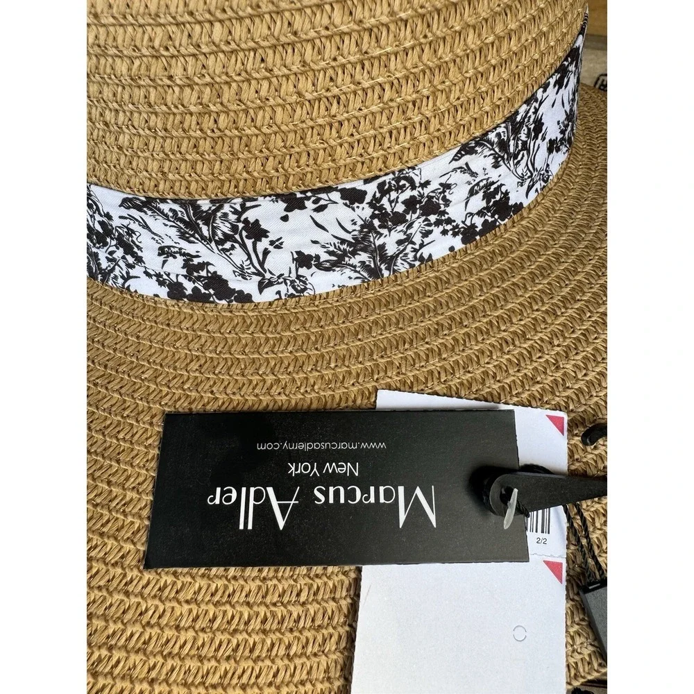 Marcus Adler New York One Size 100%‎ Paper Hat Summer Beach Beige